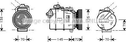 Ava Quality Cooling BW K226 - Компрессор кондиционера autosila-amz.com