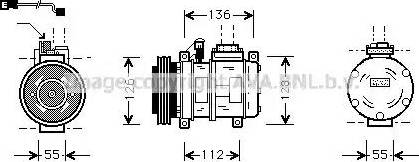 Ava Quality Cooling BW K228 - Компрессор кондиционера autosila-amz.com