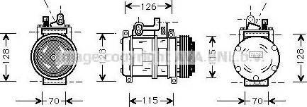 Ava Quality Cooling BW K227 - Компрессор кондиционера autosila-amz.com