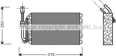 Ava Quality Cooling BW V002 - Испаритель, кондиционер autosila-amz.com