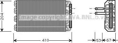 Ava Quality Cooling BW V019 - Испаритель, кондиционер autosila-amz.com