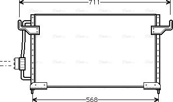 Ava Quality Cooling CN 5085 - Конденсатор кондиционера autosila-amz.com