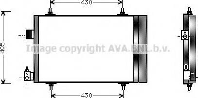 Ava Quality Cooling CNA5173 - Конденсатор кондиционера autosila-amz.com