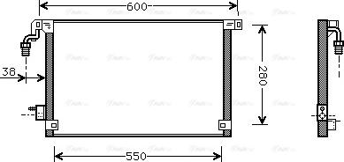 Ava Quality Cooling CN 5172 - Конденсатор кондиционера autosila-amz.com