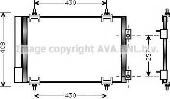 Ava Quality Cooling CN 5231 - Конденсатор кондиционера autosila-amz.com