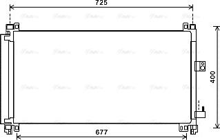 Ava Quality Cooling CN5273D - Конденсатор кондиционера autosila-amz.com