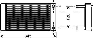 Ava Quality Cooling CN 6265 - Теплообменник, отопление салона autosila-amz.com