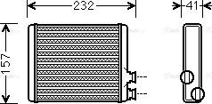 Ava Quality Cooling CN6286 - Теплообменник, отопление салона autosila-amz.com