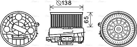 Ava Quality Cooling CN8303 - Вентилятор салона autosila-amz.com