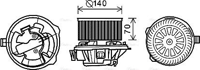 Ava Quality Cooling CN8289 - Вентилятор салона autosila-amz.com