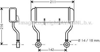 Ava Quality Cooling CN 3020 - Масляный радиатор, двигательное масло autosila-amz.com