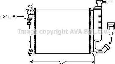 Ava Quality Cooling CN 2059 - Радиатор, охлаждение двигателя autosila-amz.com