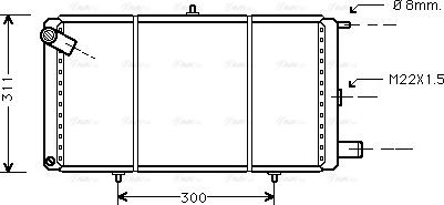 Ava Quality Cooling CN 2007 - Радиатор, охлаждение двигателя autosila-amz.com