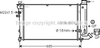 Ava Quality Cooling CN 2114 - Радиатор, охлаждение двигателя autosila-amz.com