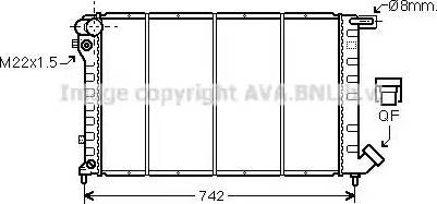 Ava Quality Cooling CN 2138 - Радиатор, охлаждение двигателя autosila-amz.com