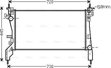 Ava Quality Cooling CN 2262 - Радиатор, охлаждение двигателя autosila-amz.com