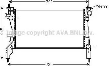 Ava Quality Cooling CN 2266 - Радиатор, охлаждение двигателя autosila-amz.com