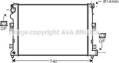 Ava Quality Cooling CN 2208 - Радиатор, охлаждение двигателя autosila-amz.com