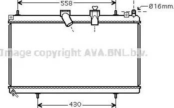 Ava Quality Cooling CN 2229 - Радиатор, охлаждение двигателя autosila-amz.com