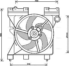 Ava Quality Cooling CN 7547 - Вентилятор, охлаждение двигателя autosila-amz.com