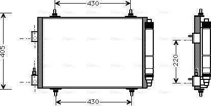 Ava Quality Cooling CNA5192D - Конденсатор кондиционера autosila-amz.com