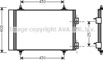 Ava Quality Cooling CNA5240 - Конденсатор кондиционера autosila-amz.com