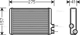 Ava Quality Cooling CNA6305 - Теплообменник, отопление салона autosila-amz.com