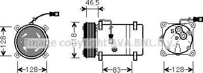 Ava Quality Cooling CN K158 - Компрессор кондиционера autosila-amz.com