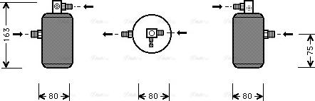 Ava Quality Cooling CN D163 - Осушитель, кондиционер autosila-amz.com