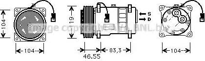 Ava Quality Cooling CN K019 - Компрессор кондиционера autosila-amz.com