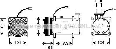 Ava Quality Cooling CN K030 - Компрессор кондиционера autosila-amz.com