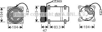 Ava Quality Cooling CN K178 - Компрессор кондиционера autosila-amz.com