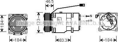 Ava Quality Cooling CN K257 - Компрессор кондиционера autosila-amz.com