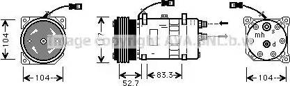 Ava Quality Cooling CN K222 - Компрессор кондиционера autosila-amz.com