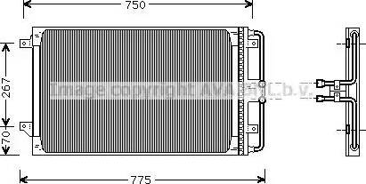 Ava Quality Cooling CR 5021 - Конденсатор кондиционера autosila-amz.com