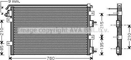 Ava Quality Cooling CR 5078 - Конденсатор кондиционера autosila-amz.com