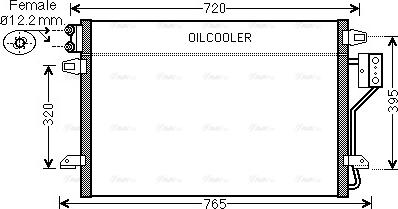 Ava Quality Cooling CR 5106 - Конденсатор кондиционера autosila-amz.com