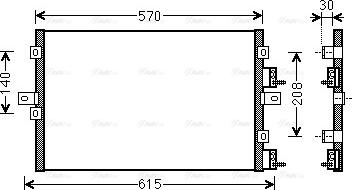 Ava Quality Cooling CR 5114 - Конденсатор кондиционера autosila-amz.com