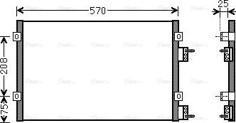 Ava Quality Cooling CR 5110 - Конденсатор кондиционера autosila-amz.com