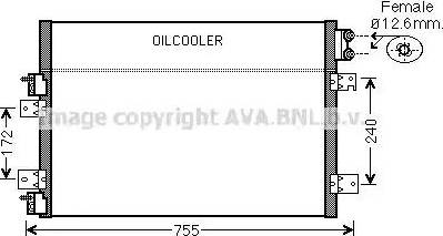 Ava Quality Cooling CR5113 - Конденсатор кондиционера autosila-amz.com