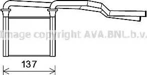 Ava Quality Cooling CR6136 - Теплообменник, отопление салона autosila-amz.com