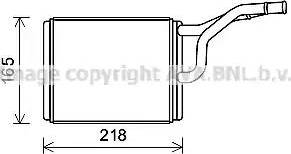 Ava Quality Cooling CR6137 - Теплообменник, отопление салона autosila-amz.com