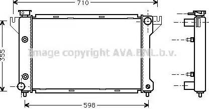 Ava Quality Cooling CR2039 - Радиатор, охлаждение двигателя autosila-amz.com