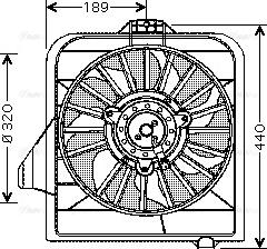 Ava Quality Cooling CR 7504 - Вентилятор, охлаждение двигателя autosila-amz.com