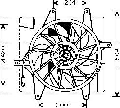 Ava Quality Cooling CR 7505 - Вентилятор, охлаждение двигателя autosila-amz.com
