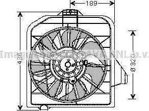 Ava Quality Cooling CR 7503 - Вентилятор, охлаждение двигателя autosila-amz.com