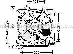 Ava Quality Cooling CR 7511 - Вентилятор, охлаждение двигателя autosila-amz.com