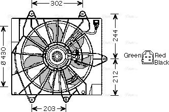 Ava Quality Cooling CR 7512 - Вентилятор, охлаждение двигателя autosila-amz.com