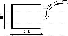 Ava Quality Cooling CRA6137 - Теплообменник, отопление салона autosila-amz.com