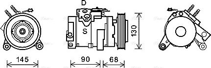 Ava Quality Cooling CRAK133 - Компрессор кондиционера autosila-amz.com